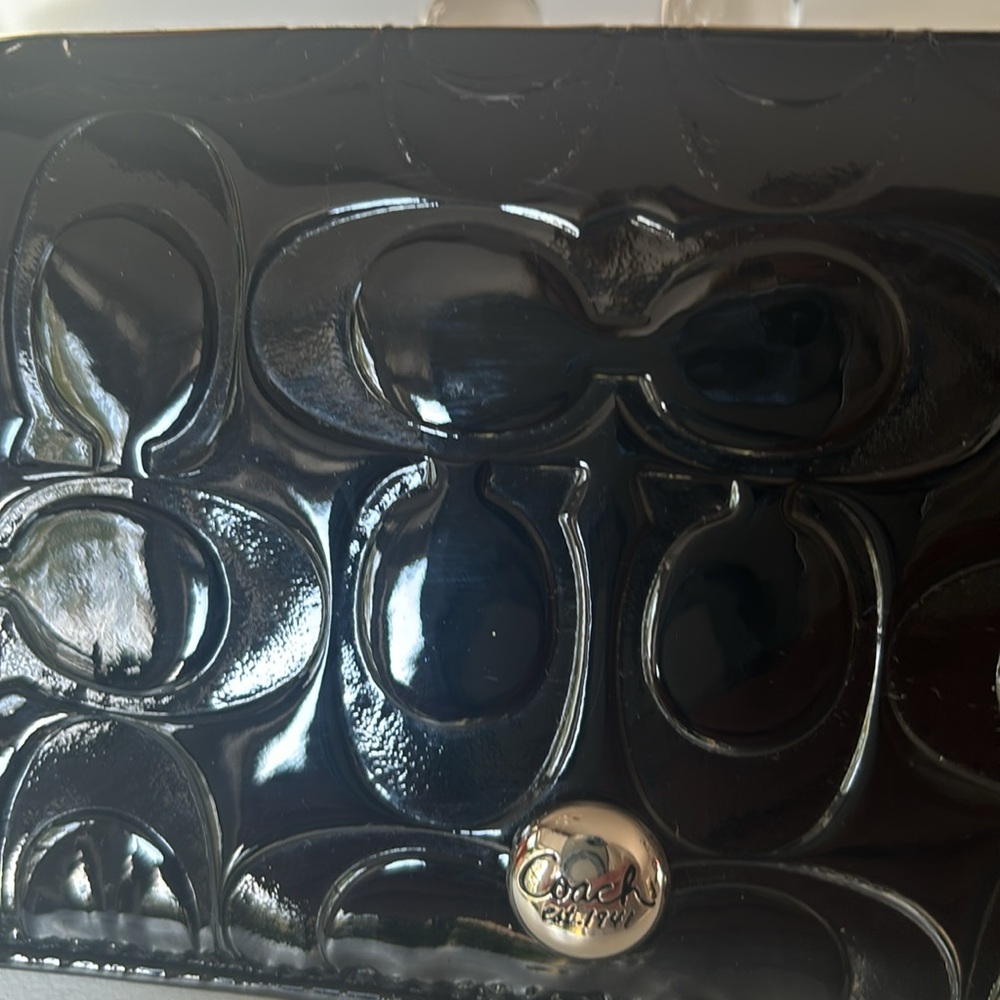 Coach Black patten leather wristlet Accessories - Picture 9 of 16